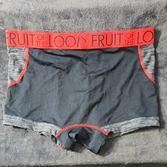 Fruit of the Loom Men's Gray Boxer Briefs - Picture 3 of 3